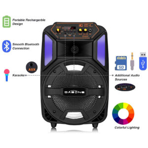 8″ 1000W Portable Wireless Bluetooth Speaker Rechargeable