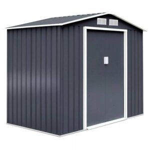 Life Time Garden Sheed Metal Garden COSTWAY 9 FT x 6 FT Outdoor Storage Shed