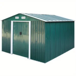 8 X 8 Ft Heavy Duty Metal Garden Shed